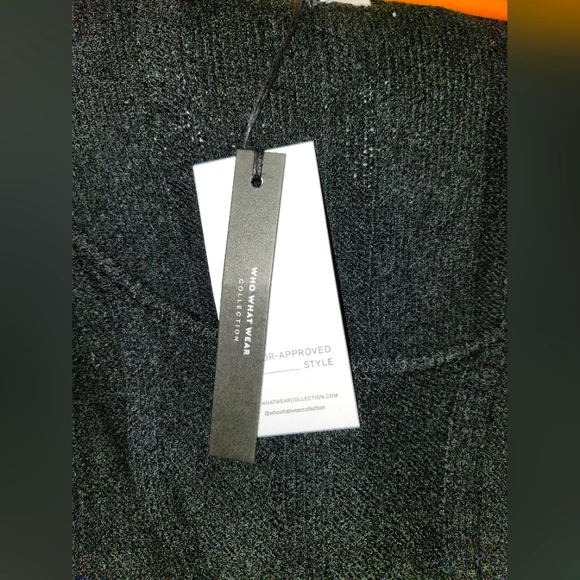 NWT Who What Wear Collection Thick Knit Evelyne Sweater Dress Plus Black Coal XL - Picture 5 of 6